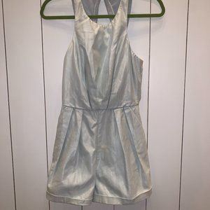 BCBGeneration Light-Wash Denim Romper